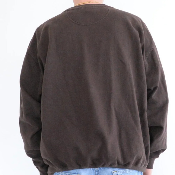 Vintage  MC & Sport Brown Grandpa Crewneck Sweater Size XXL - Picture 3 of 10